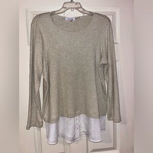 Calvin Klein Women's Sparkly Blouse Top